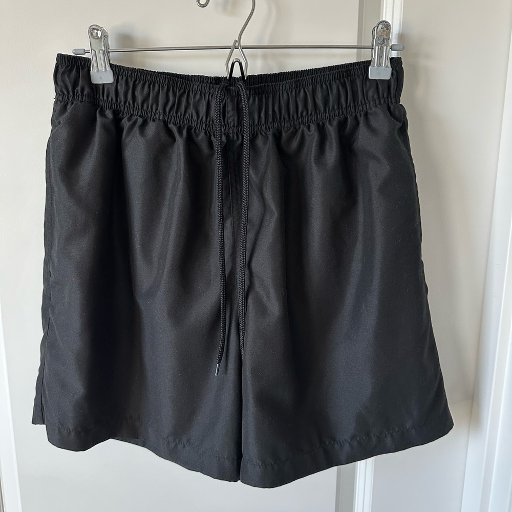 Classic George Man’s Swim Black Polyester Shorts / Trunks With Mesh Lining - M